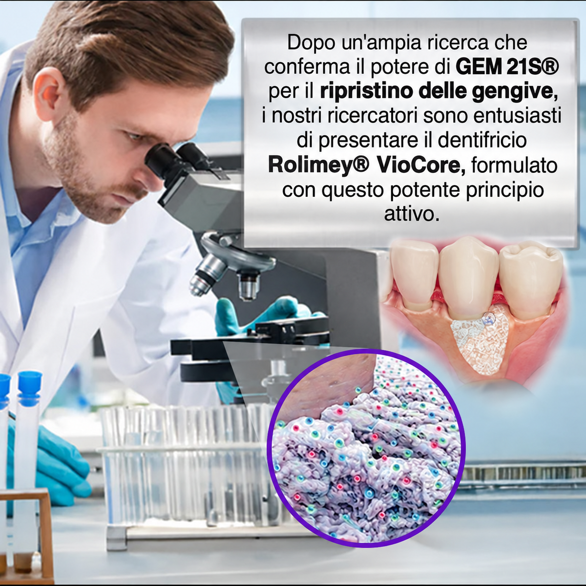 Rolimey® VioCore – Dentifricio al veleno d’api per gengivite e parodontite